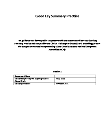 Good Lay Summary Practice Guidance Thumbnail